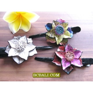 Snake Leather Hair Accessories Flowers Tropical